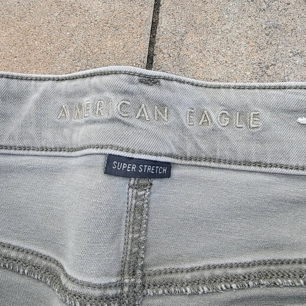 American Eagle Light Army Green Jeans 12